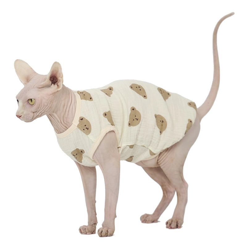 Breathable Tank Top for Sphynx - Bear