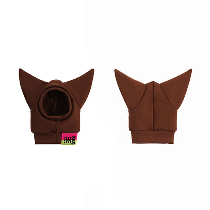 Cotton Material Hat for Hairless Cats - Brown