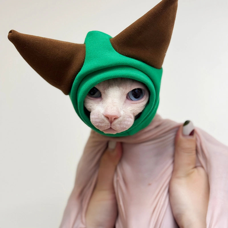 Cotton Material Hat for Hairless Cats