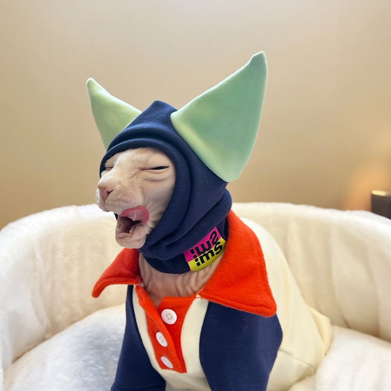 Cotton Material Hat for Hairless Cats