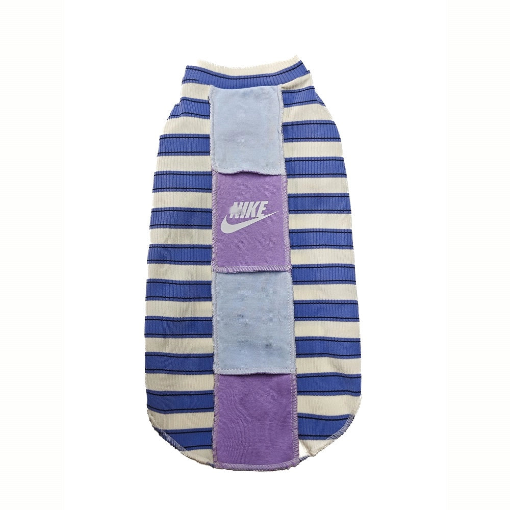 Luxury NIKE Striped T-shirts for Hairless Cats - Blue