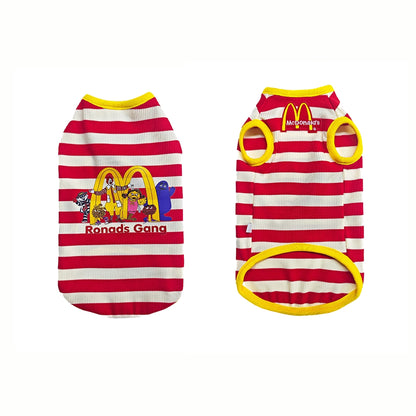 McDonald's Striped Tank Top for Sphynx