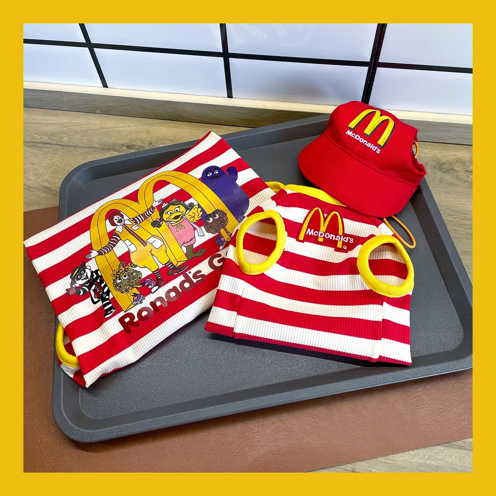 McDonald's Striped Tank Top for Sphynx