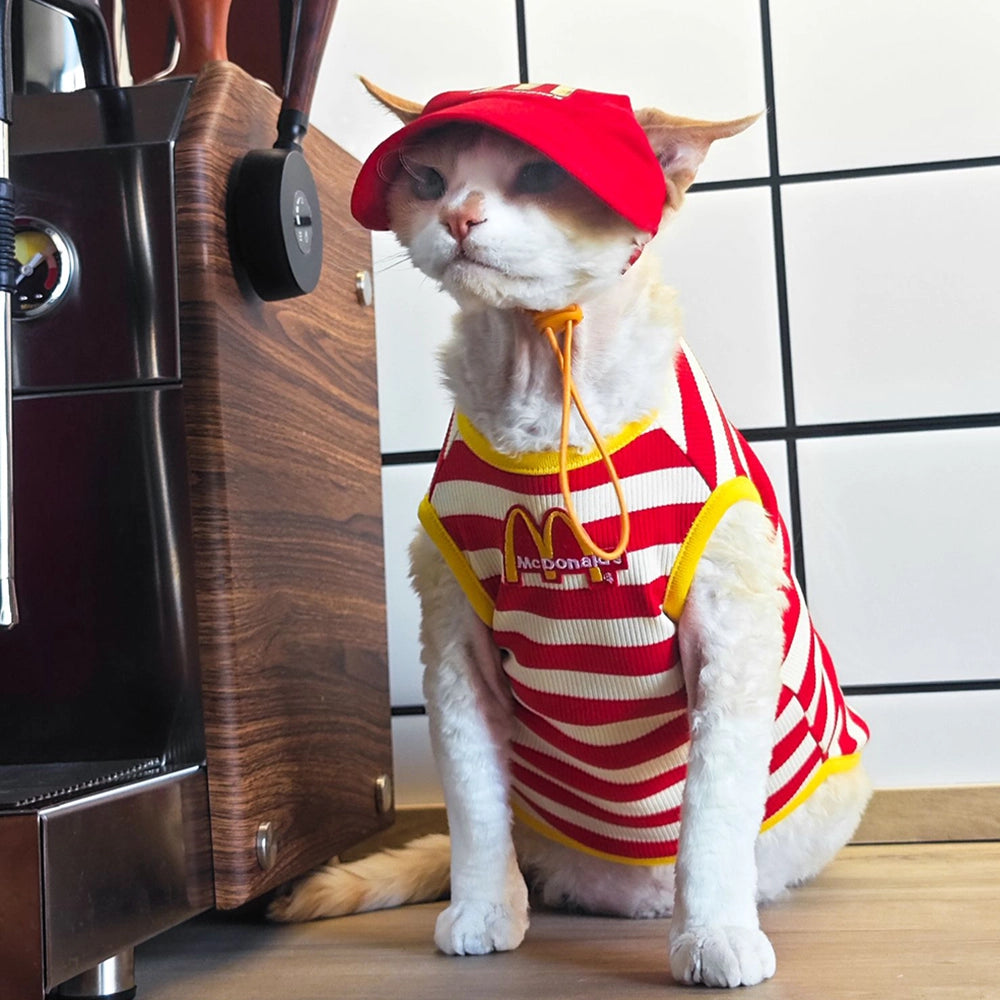 McDonald's Striped Tank Top for Sphynx