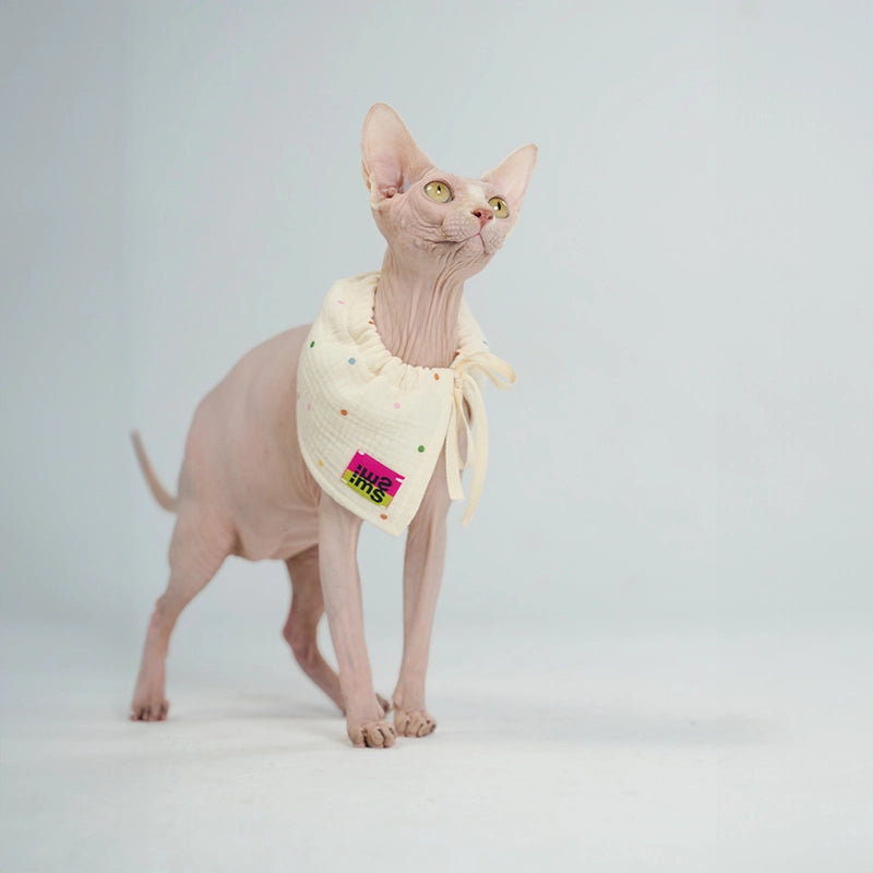 Pet Bibs with Laces for Sphynx