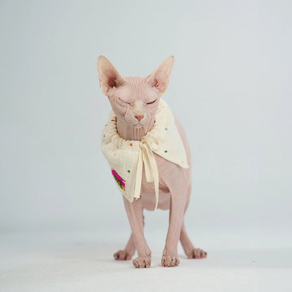 Pet Bibs with Laces for Sphynx