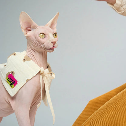 Pet Bibs with Laces for Sphynx