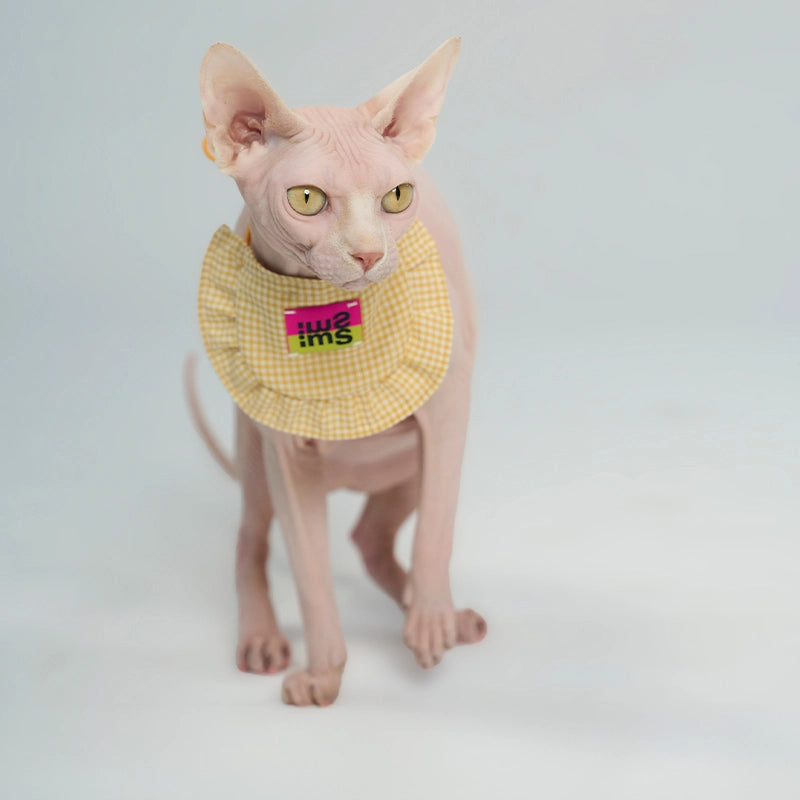 Plaid Bibs for Sphynx