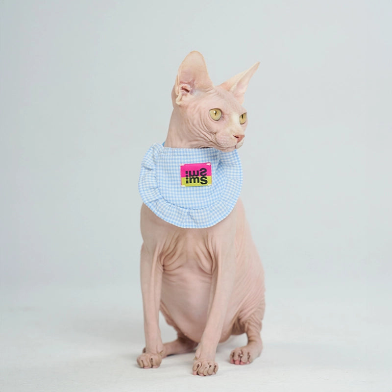 Plaid Bibs for Sphynx