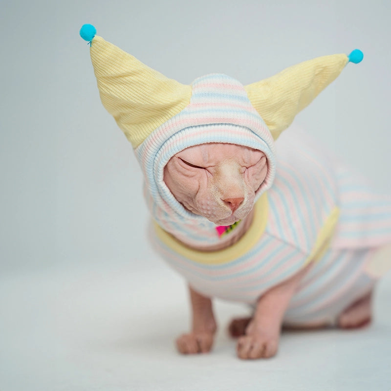 Summer Striped Tank Top for Sphynx