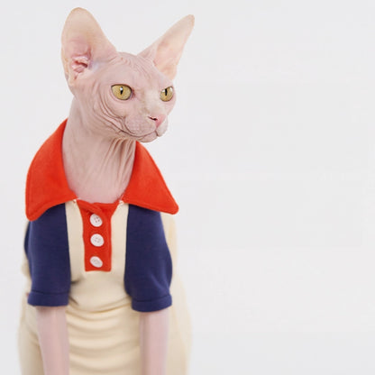 Thick Polo Shirt for Hairless Cats